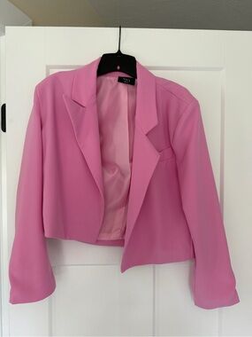 VICI Hot Pink Cropped Blazer Jacket